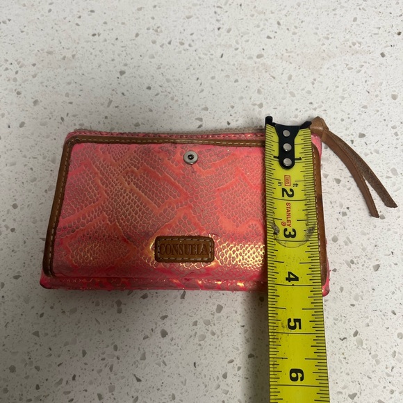 Consuela Pink and Tan Wristlet - Picture 8 of 8